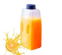 Xijobido Juice Bottles with Lids,Empty Bottles for Cold Drinks - 2L Hot Weather Fridge Beverage Kettle with Scale and Lid for Soda Water Coffee Milk Lemonade Iced Tea