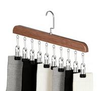 Xijobido Legging Hangers for Closet Organizer | Legging Space Saving Holder with 10 Clips - Closet Organization Pant Hangers | for Bedroom Dorm Home Gym Wardrobe College RV Ropa Corner Workout
