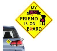 Xijobido Letter Stickers for Car | My Best Friend is Board Car Stickers Warning Decal - Creative Car Letter Stickers for Kindergarten, Bedroom