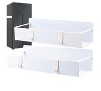 Xijobido Magnetic Cup Storage Rack | Fridge Side Cup Organizer Rack Magnetic - Mug Shelf Organization Solution for Rental House Kitchen Coffee Machine Bathroom