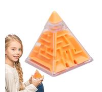 Xijobido Maze Puzzle Cube Game, Pyramid Maze Puzzle Brain Teasers Games, Educational Pyramid Puzzles for Children - Stocking Stuffers, Goodie Bag Fillers