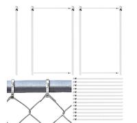 Xijobido Metal Zip Ties - Stainless Heavy Duty Zip Ties | Plant Support Structures for Industrial Farm Marine Household Agricultural Fencing Supplies Patio Lawn Garden