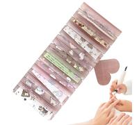Xijobido Nail Foil Storage Box | Fingernail Sticker Storage - Nail Foil Roll Organizer | for Beginners Women Girls Mothers Brides Art Students Artists Collectors Travel Home Salon