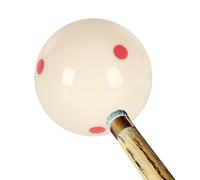 Xijobido Pool Table Balls - Standard Pool Billiard Cue Ball,6 Red Dot Resin Equipment Supplies for Training Practice Tournament Players Beginner Family Table Games