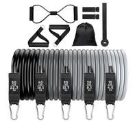 Xijobido Resistance Bands for Working Out | Strength Fitness Straps | Heavy Duty Adjustable Resistance Bands for Home Gym Garage Studio Yoga