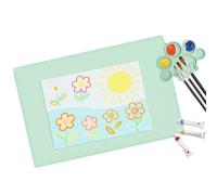 Xijobido Silicone Mats for Crafts - Foldable Drawing Pad | 23.62x15.75in Foldable Silicone Craft Mat - for Artist Student Boy Girl Watercolor Clay Projects Casting Drawing Desk Home School