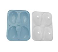 Xijobido Silicone Molds for Mousse Cakes | Mango Shape Jelly Moulds 3D - 4-Cavity Easy Demoulding Cake Moulds for Jelly Pudding Chocolate Home Kitchen Cooking Class Instructors Wedding