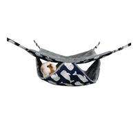Xijobido Small Animal Hammock - Warm Washable Swing with Hooks,Small Pet Hammock Squirrel Bed,Sleeping Play Bunny Parrot Gerbil Sugar Glider Winter Home Apartment Indoor