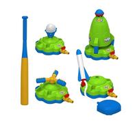 Xijobido Sprinkler for Kids, 4 in 1 Sprinkler for Kids Outdoor Play, Rocket Launch 360 Rotating Baseball Play Set, Interactive Toys for Ages 3-12 Garden Lawn Outside