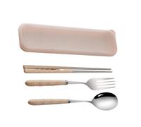 Xijobido Travel Cutlery Set,Stainless Steel Flatware - Portable Flatware Cutlery Set - for Home Camping Wedding Picnic Dorm College Travel Daycare Road Trip Children