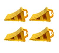 Xijobido Wheel Chocks With Handles Set of 4 Tyre Saver Brake - Wheel Chocks - Heavy Duty Wheel Chocks - 4 Car Wheel Chocks - 4 Pack Caravan Chocks Brake Stoppers, Caravan Chock, for Motorhome, Car