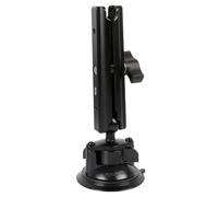 xik 1" Ball Suction Cup Base Mount with 5.91" Double Socket Arm for Phone Tablet Action Camera Holder Mount, 3.5" Large Suction Cup Base for Windshield, Fits RAM B Size Mounts (with 5.91" Arm)