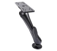 xik 9.1 Inch Long Arm Aluminum Alloy Fish Finder Mount with C Size 1.5" Ball, Rectangle Plate & Round Base - Compatible with Garmin, Lowrance, Humminbird, Raymarine & More