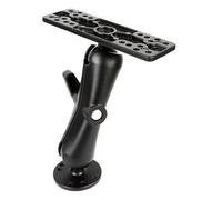 xik Aluminum Alloy Fish Finder Mount with 1.5" / C Size Ball Double Socket Arm, 5.91" Arm Marine Electronic/Depth Finder Mount for Boat, Compatible with Garmin, Lowrance, Humminbird