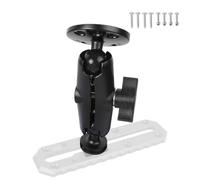 xik Fishfinder Track Mount for Garmin Striker 4 / Vivid 4cv / Plus 4, Kayak Track Mount with T-Bolt 1" Ball,3.5" Medium Arm, Aluminum AMPS Pattern Round Base for Marine GPS, No-Drill Installation