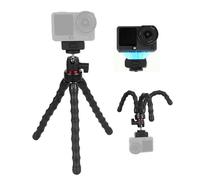 Xik Flexible Camera Tripod with Magnetic Adapter for DJI Osmo Action 6, 360-degree Angle Adjustment, Suitable for use in grasslands, Trees, Fences, etc.