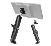 xik Heavy-Duty Carplay Screen Mount with AMPS Standard Hole Aluminum Rhombic Basef, [4-Button Lock] 17-25mm Ball Mount, Compatible with Ram b Size Installation System