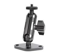 xik Metal 1/4"-20 Mount with Drill Plate Base for Monitors, Action Camera，CCTV Cameras, Camcorders, 360° Rotation Adjustable Camera Mount for Installation on Car Dashboard, Ceiling, and Walls