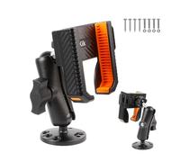 xik Phone Mount Holder for Boat Kayak Car Truck UTV - Round AMPS Base, [1s Lock & Release][360° Adjustable], Fits 4.7"-7.2" Phones, Heavy Duty, Wall Mount