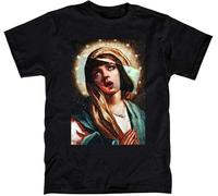 XIKANGGMEI Virgin Mia Wallace T-Shirt - Tarantino Men Black