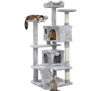 XIKDJ Cat Tree Tower Cat Scratching Post Multi-Layer Stable Cactus Cat Tree Tall Cat Climbing Tower Multi-Layer Kitten Activity Center Cat Condo Climbing Tree House Indoor Cat 138 Cm,A