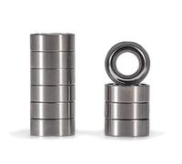 XIKE 10 Pack MR85ZZ Ball Bearings 5x8x2.5mm, Chrome Steel 100Cr6 & Pre-Lubricated, Double Metal Seals for Miniature & Small Devices.