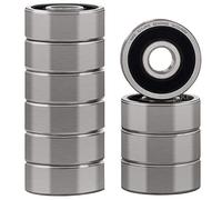 XIKE 10 pcs 623-2RS Ball Bearings 3x10x4mm, Chrome Steel & Double Rubber Seals, Deep Groove Bearing for Electric Motors Power Tools