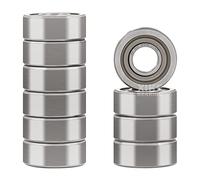 XIKE 10 pcs 683ZZ Ball Bearings 3x7x3mm Chrome Steel and Double Metal Seal, 683-2Z Miniature Deep Groove Ball Bearing.