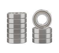 XIKE 10 pcs 688ZZ Ball Bearings 8x16x5mm Chrome Steel and Double Metal Seal, 688-2Z Miniature Deep Groove Ball Bearing.