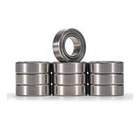 XIKE 10 Pcs MR137ZZ Mini Ball Bearings 7x13x4mm, Bearing Steel and Double Metal Seals, Pre-lubrication, MR137-2Z Deep Groove Ball Bearing with Shields.
