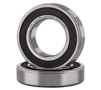XIKE 2 pcs 6007-2RS Ball Bearings 35x62x14mm Bearing Steel and Double Rubber Seals, 6007RS Deep Groove Ball Bearing with Shields