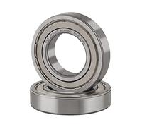 XIKE 2 pcs 6210ZZ Ball Bearings 50x90x20mm Chrome Steel and Pre-Lubricated, 6210-2Z Deep Groove Ball Bearing with Double Metal Seal.