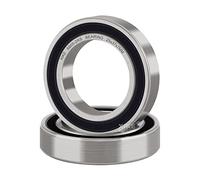 XIKE 2 pcs 6805-2RS Ball Bearings 25x37x7mm, Chrome Steel & Pre-Lubricated, Double Rubber Seal for Ultra-Thin & High Speed Applications.
