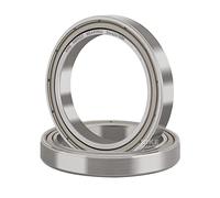 XIKE 2 pcs 6806ZZ Sealed Ball Bearings 30x42x7mm Chrome Steel and Pre-Lubricated, 6806-2Z Deep Groove Ball Bearings with Metal Double Seals