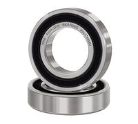 XIKE 2 Pcs 6904-2RS Ball Bearings 20x37x9mm, Chrome Steel & Pre-Lubricated, Double Rubber Seal for Thin Wall & High Speed Applications.