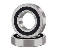 XiKe 2 Pcs R24-2RS Double Rubber Seal Bearings 1-1/2" x 2-5/8" x 9/16", Pre-Lubricated and Stable Performance and Cost Effective, Deep Groove Ball Bearings.
