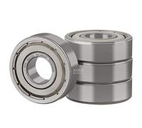 XIKE 4 Pcs 6001ZZ Ball Bearings 12x28x8mm, Chrome Steel & Double Metal Seal, Pre-Lubricated, Deep Groove Ball Bearings for Motors & DIY Repairs.