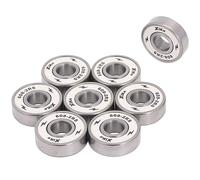 XIKE 8 Pcs White 608-2RS Skateboard Bearings 8x22x7mm, High Speed Smooth and Durable, Replace for Longboards, Inline Skates, Roller skates, Ice Skates, Rollerblades, and Scooters, Rollerblades Etc.