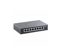 XikeStor 2.5G Network Switch|8-Port 2.5G RJ45 + 1-Port 10GbE SFP+ Managed Switch | VLAN/QoS/LACP/STP | Fanless Metal Housing | for NAS/PC Gaming/WiFi 6 AP | Plug & Play
