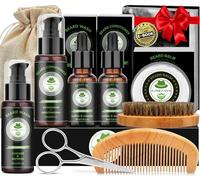 XIKEZAN Beard Grooming Kit for Men Gifts/Cedarwood-Soften,Soothe Beard
