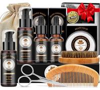 XIKEZAN Beard Grooming Kit for Men Gifts/Sandalwood-Soften,Soothe Beard