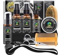 XIKEZAN Beard Growth Kit for Men w/Sandalwood- Growth,Soften & Soothe Beard