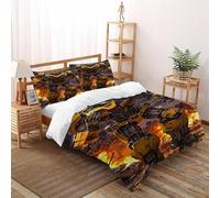 XIKMLSID Hornet Double Duvet 3 Pcs Transformers Ultra Soft Anti Allergic Non Iron Luxury Microfiber,for Adults,Boys And Girls With Pillowcase Double（200x200cm）