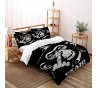 XIKMLSID Monkey Bedding 3D Wildlife Printed Microfiber Duvet Cover European Style 3 Pcs 100% Pure Cotton,for Adults,Boys And Girls With Pillowcase Double（200x200cm）