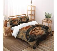 XIKMLSID Monkey Duvet Cover Set Kids Boys Girls Wildlife Bedding Set, Ultra Soft Reversible 3 Piece Quilt Covers with 2 Pillowcases King（220x240cm）