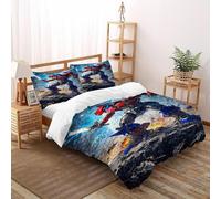 XIKMLSID Optimus PrimeDouble Duvet 3 Pcs Transformers Ultra Soft Anti Allergic Non Iron Luxury Microfiber,for Adults,Boys And Girls With Pillowcase Super King（260x220cm）