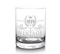 xilaxila Birthday Gifts for Mens - 11oz Whiskey Glass (1975)