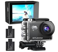 Xilecam Action Camera 1080P 30fps Sports Camera 40m/131ft Underwater Waterproof with 2 Batteries and Multi-Function Accessory