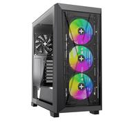 Xilence Xilent X X912.ARGB Gaming PC Gehäuse, 3X 120mm ARGB Lüfter, 1x schwarzer
