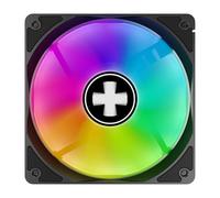 Xilence XPF120X.ARGB 120 mm Case Fan, PWM Controlled, ARGB Lighting, Quiet & Efficient, Vibration Dampening, Hydro Bearing, PC Fan for Gaming Setups & Builds, Transparent/Black